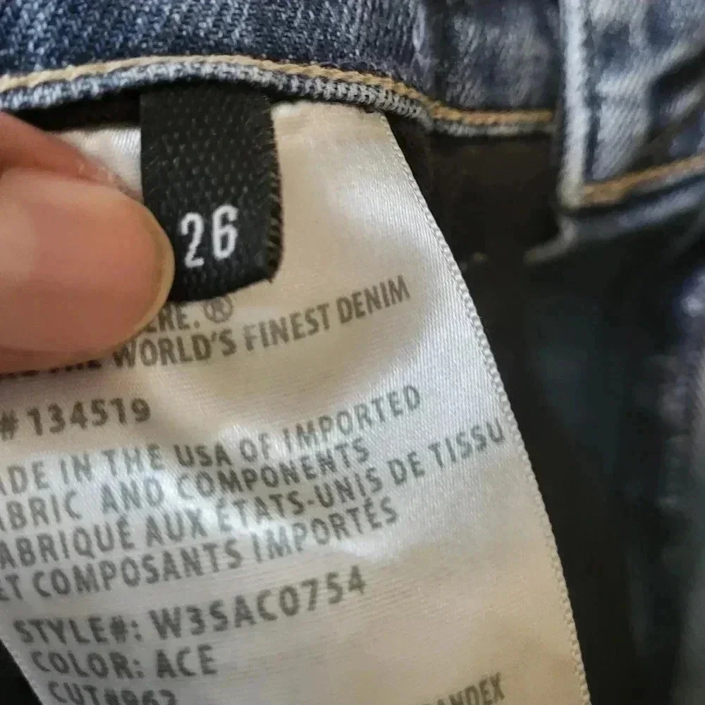 3x1 Made Here High Rise Frayed Hem Jeans in ACE(25)